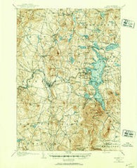 Sunapee New Hampshire Historical topographic map, 1:62500 scale, 15 X 15 Minute, Year 1905