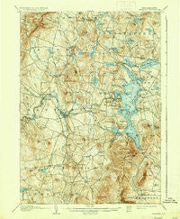 Sunapee New Hampshire Historical topographic map, 1:62500 scale, 15 X 15 Minute, Year 1907