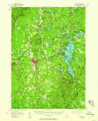 Sunapee New Hampshire Historical topographic map, 1:62500 scale, 15 X 15 Minute, Year 1955