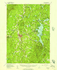 Sunapee New Hampshire Historical topographic map, 1:62500 scale, 15 X 15 Minute, Year 1955