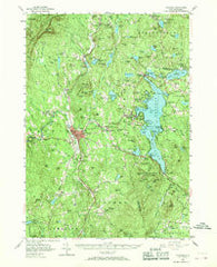 Sunapee New Hampshire Historical topographic map, 1:62500 scale, 15 X 15 Minute, Year 1955