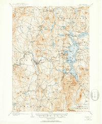 Sunapee New Hampshire Historical topographic map, 1:62500 scale, 15 X 15 Minute, Year 1902