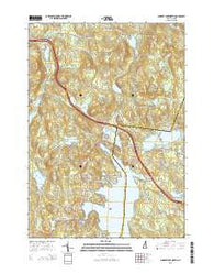 Sunapee Lake North New Hampshire Current topographic map, 1:24000 scale, 7.5 X 7.5 Minute, Year 2015