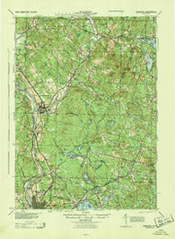 Suncook New Hampshire Historical topographic map, 1:62500 scale, 15 X 15 Minute, Year 1944