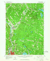 Suncook New Hampshire Historical topographic map, 1:62500 scale, 15 X 15 Minute, Year 1957