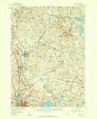 Suncook New Hampshire Historical topographic map, 1:62500 scale, 15 X 15 Minute, Year 1957