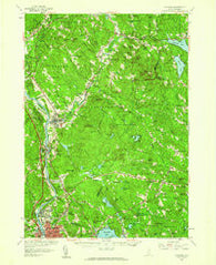 Suncook New Hampshire Historical topographic map, 1:62500 scale, 15 X 15 Minute, Year 1957