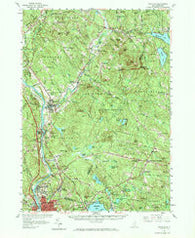 Suncook New Hampshire Historical topographic map, 1:62500 scale, 15 X 15 Minute, Year 1957