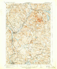 Suncook New Hampshire Historical topographic map, 1:62500 scale, 15 X 15 Minute, Year 1921