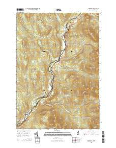 Tinkerville New Hampshire Current topographic map, 1:24000 scale, 7.5 X 7.5 Minute, Year 2015