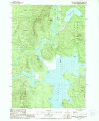Umbagog Lake North New Hampshire Historical topographic map, 1:24000 scale, 7.5 X 7.5 Minute, Year 1988