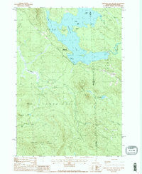 Umbagog Lake South New Hampshire Historical topographic map, 1:24000 scale, 7.5 X 7.5 Minute, Year 1988