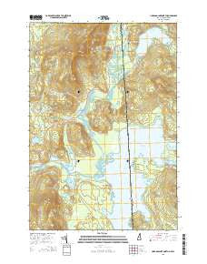 Umbagog Lake North New Hampshire Current topographic map, 1:24000 scale, 7.5 X 7.5 Minute, Year 2015