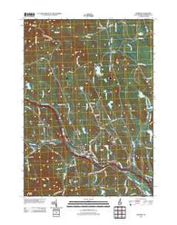 Warner New Hampshire Historical topographic map, 1:24000 scale, 7.5 X 7.5 Minute, Year 2012