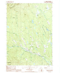 Warner New Hampshire Historical topographic map, 1:24000 scale, 7.5 X 7.5 Minute, Year 1987