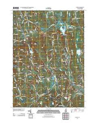 Weare New Hampshire Historical topographic map, 1:24000 scale, 7.5 X 7.5 Minute, Year 2012