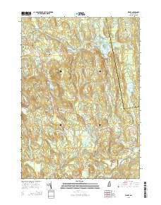 Weare New Hampshire Current topographic map, 1:24000 scale, 7.5 X 7.5 Minute, Year 2015