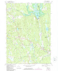 Weare New Hampshire Historical topographic map, 1:24000 scale, 7.5 X 7.5 Minute, Year 1967