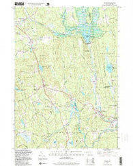 Weare New Hampshire Historical topographic map, 1:24000 scale, 7.5 X 7.5 Minute, Year 1995