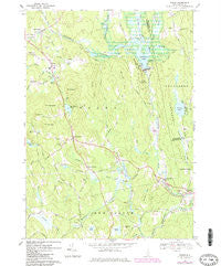 Weare New Hampshire Historical topographic map, 1:24000 scale, 7.5 X 7.5 Minute, Year 1967