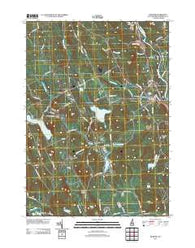 Webster New Hampshire Historical topographic map, 1:24000 scale, 7.5 X 7.5 Minute, Year 2012