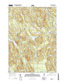 Webster New Hampshire Current topographic map, 1:24000 scale, 7.5 X 7.5 Minute, Year 2015