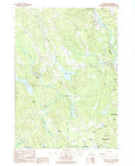 Webster New Hampshire Historical topographic map, 1:24000 scale, 7.5 X 7.5 Minute, Year 1987
