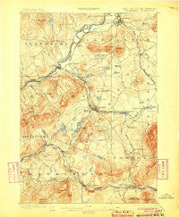 Whitefield New Hampshire Historical topographic map, 1:62500 scale, 15 X 15 Minute, Year 1900