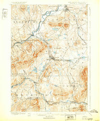 Whitefield New Hampshire Historical topographic map, 1:62500 scale, 15 X 15 Minute, Year 1900