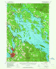 Winnipesaukee New Hampshire Historical topographic map, 1:62500 scale, 15 X 15 Minute, Year 1956