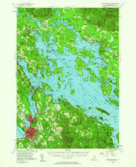 Winnipesaukee New Hampshire Historical topographic map, 1:62500 scale, 15 X 15 Minute, Year 1956