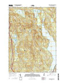 Winnisquam Lake New Hampshire Current topographic map, 1:24000 scale, 7.5 X 7.5 Minute, Year 2015