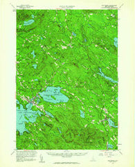 Wolfeboro New Hampshire Historical topographic map, 1:62500 scale, 15 X 15 Minute, Year 1958