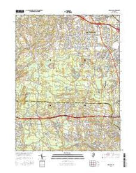 Adelphia New Jersey Current topographic map, 1:24000 scale, 7.5 X 7.5 Minute, Year 2016