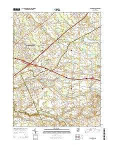 Allentown New Jersey Historical topographic map, 1:24000 scale, 7.5 X 7.5 Minute, Year 2014