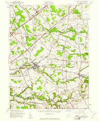 Allentown New Jersey Historical topographic map, 1:24000 scale, 7.5 X 7.5 Minute, Year 1957
