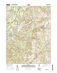 Alloway New Jersey Current topographic map, 1:24000 scale, 7.5 X 7.5 Minute, Year 2016