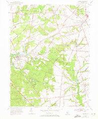Alloway New Jersey Historical topographic map, 1:24000 scale, 7.5 X 7.5 Minute, Year 1955