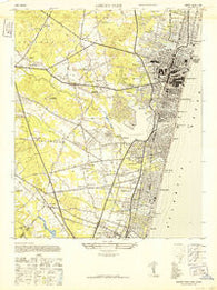 Asbury Park New Jersey Historical topographic map, 1:24000 scale, 7.5 X 7.5 Minute, Year 1943
