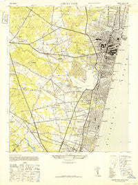 Asbury Park New Jersey Historical topographic map, 1:24000 scale, 7.5 X 7.5 Minute, Year 1943