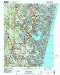 Asbury Park New Jersey Historical topographic map, 1:24000 scale, 7.5 X 7.5 Minute, Year 1995