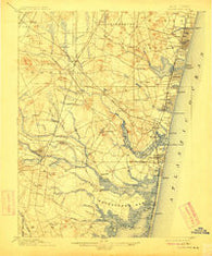 Asbury Park New Jersey Historical topographic map, 1:62500 scale, 15 X 15 Minute, Year 1901