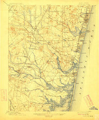 Asbury Park New Jersey Historical topographic map, 1:62500 scale, 15 X 15 Minute, Year 1901