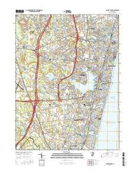 Asbury Park New Jersey Current topographic map, 1:24000 scale, 7.5 X 7.5 Minute, Year 2016