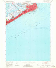 Atlantic City New Jersey Historical topographic map, 1:24000 scale, 7.5 X 7.5 Minute, Year 1952