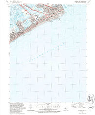 Atlantic City New Jersey Historical topographic map, 1:24000 scale, 7.5 X 7.5 Minute, Year 1989