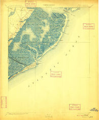 Atlantic City New Jersey Historical topographic map, 1:62500 scale, 15 X 15 Minute, Year 1894