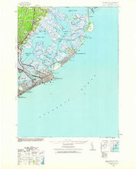 Atlantic City New Jersey Historical topographic map, 1:62500 scale, 15 X 15 Minute, Year 1940