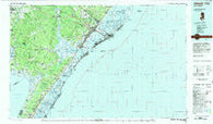 Atlantic City New Jersey Historical topographic map, 1:100000 scale, 30 X 60 Minute, Year 1984