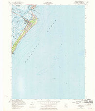 Avalon New Jersey Historical topographic map, 1:24000 scale, 7.5 X 7.5 Minute, Year 1953